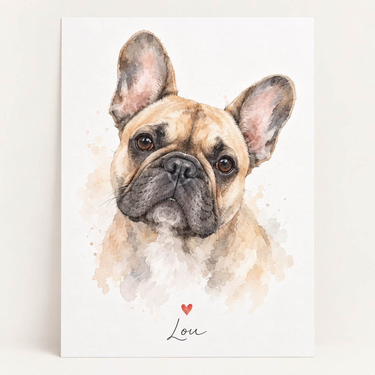 Französische Bulldogge Portrait und Geschenke