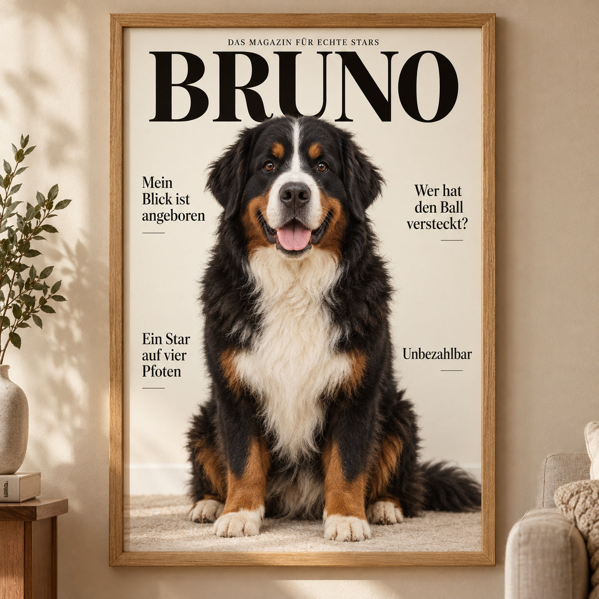 Berner Sennenhund Portrait und Geschenke