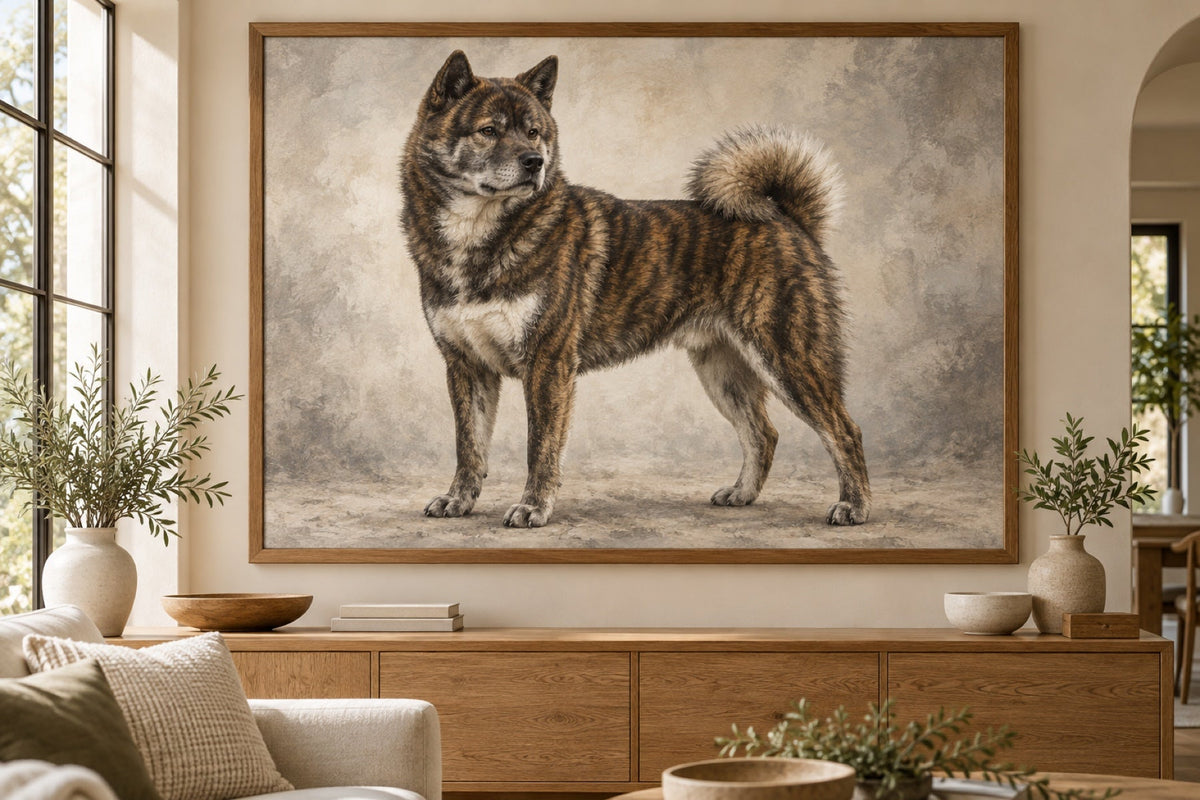 Hokkaido als Wandbild im Stil Ölgemälde, Raum: helles Wohnzimmer