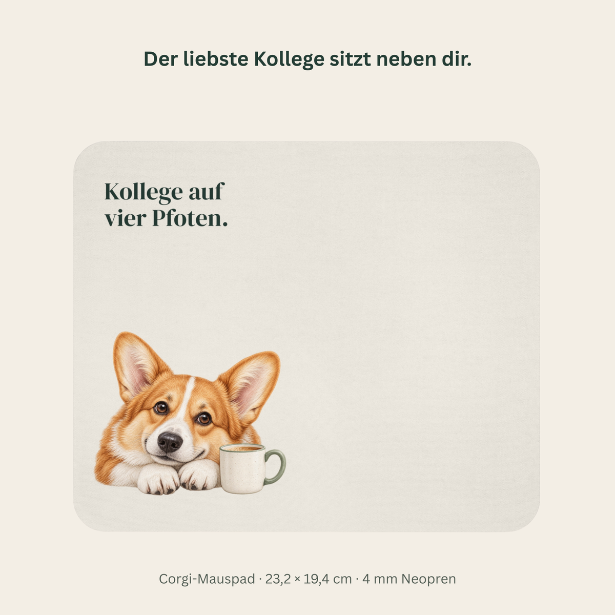 Corgi-Mauspad: Kollege auf vier Pfoten, Ansicht 1