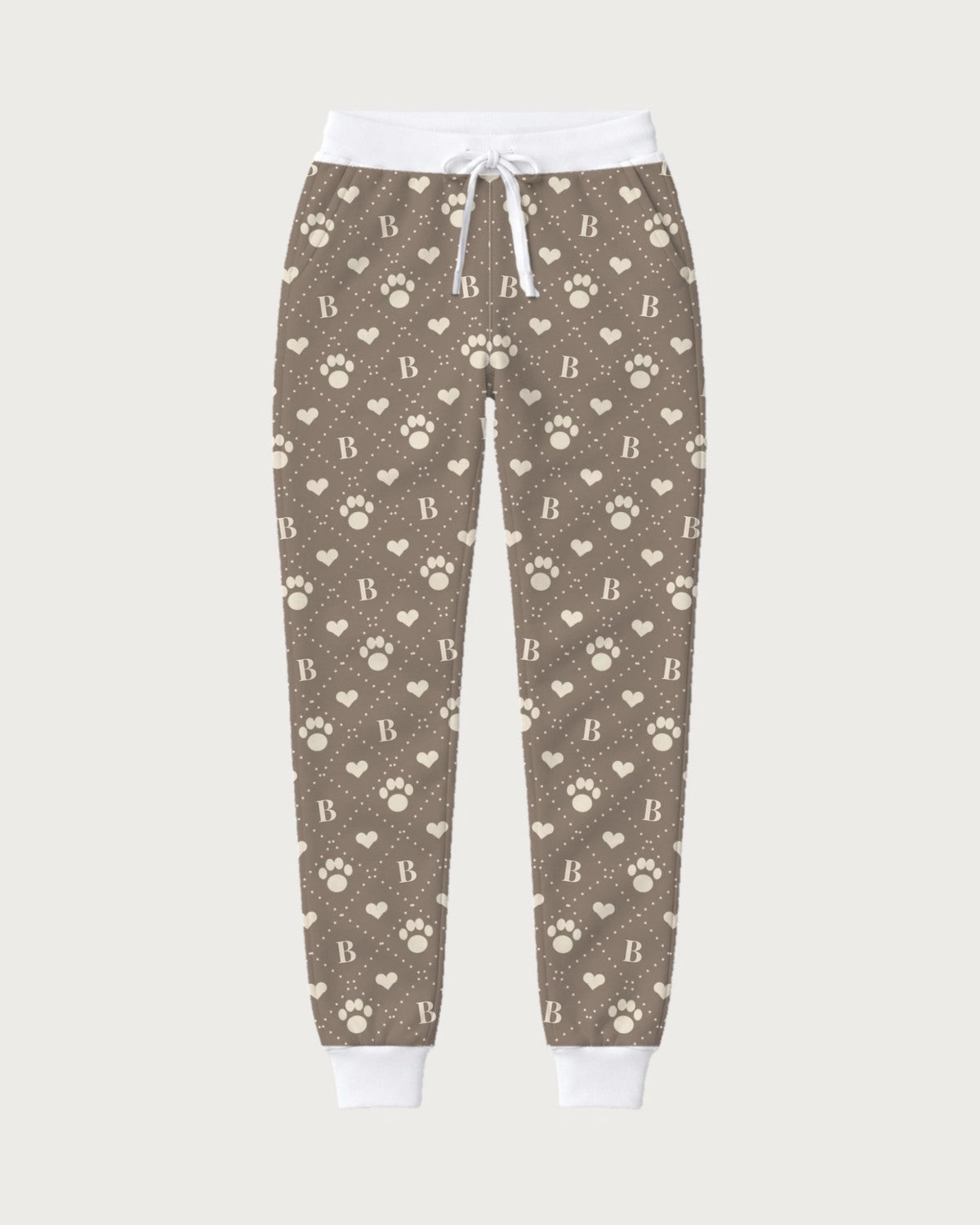 Jogginghose Monogramm mit Initiale der Katze: Ansicht der ganzen Hose