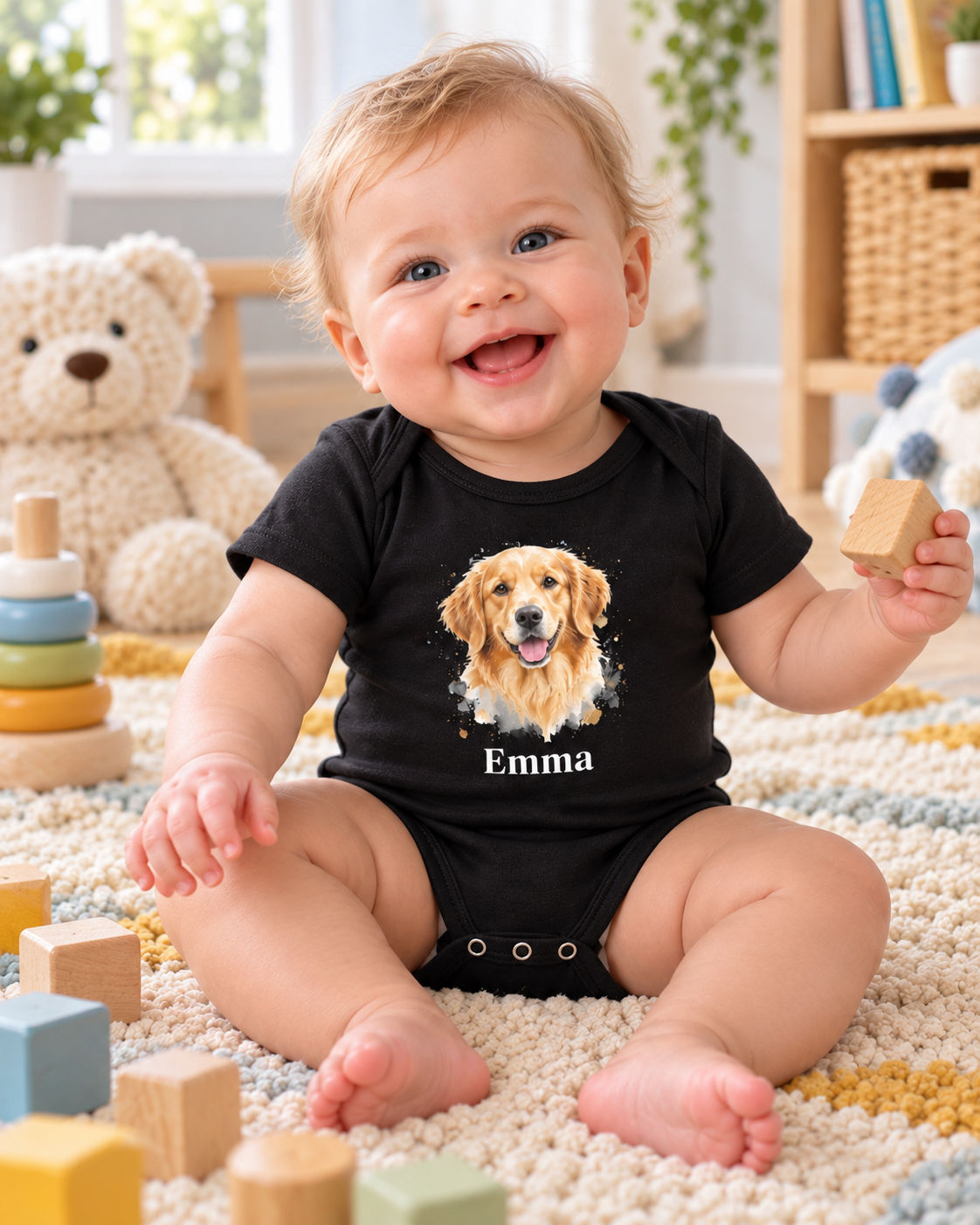 Personalisierter Babybody mit deinem Tier – neue Produktansicht