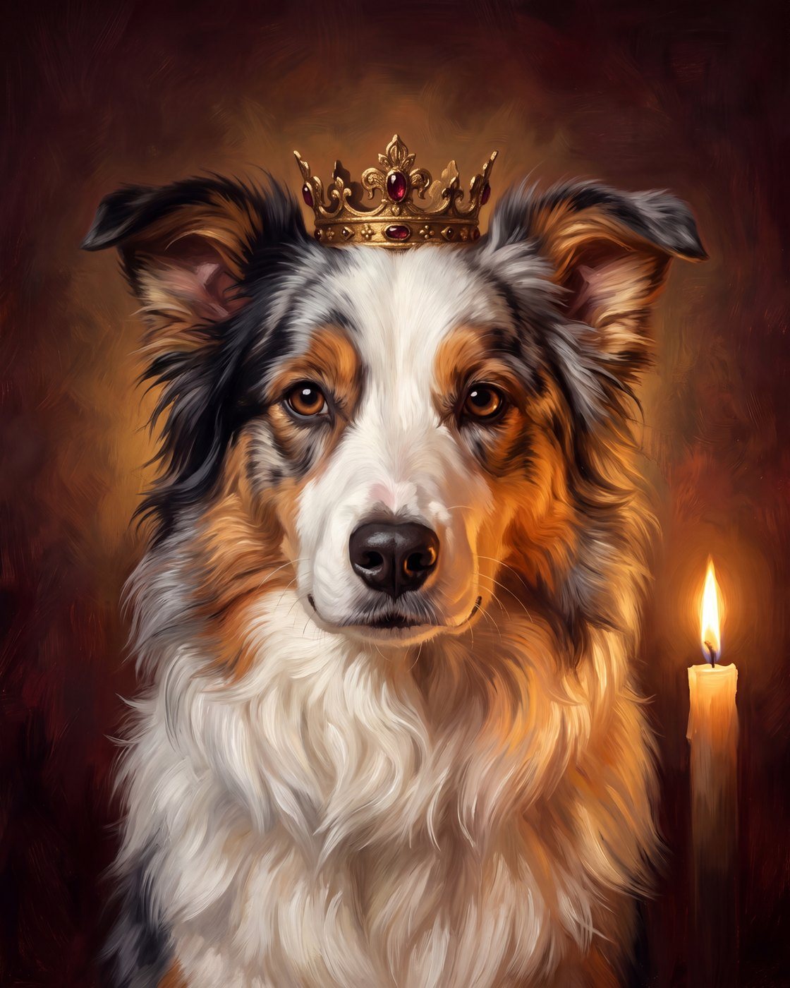 Hundeportrait im Stil Royal